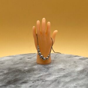 Vintage silver necklace multiple beads 925 Italy - 00G08X